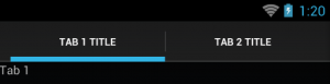 Android Tabs UI