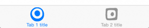 iOS Tabs UI